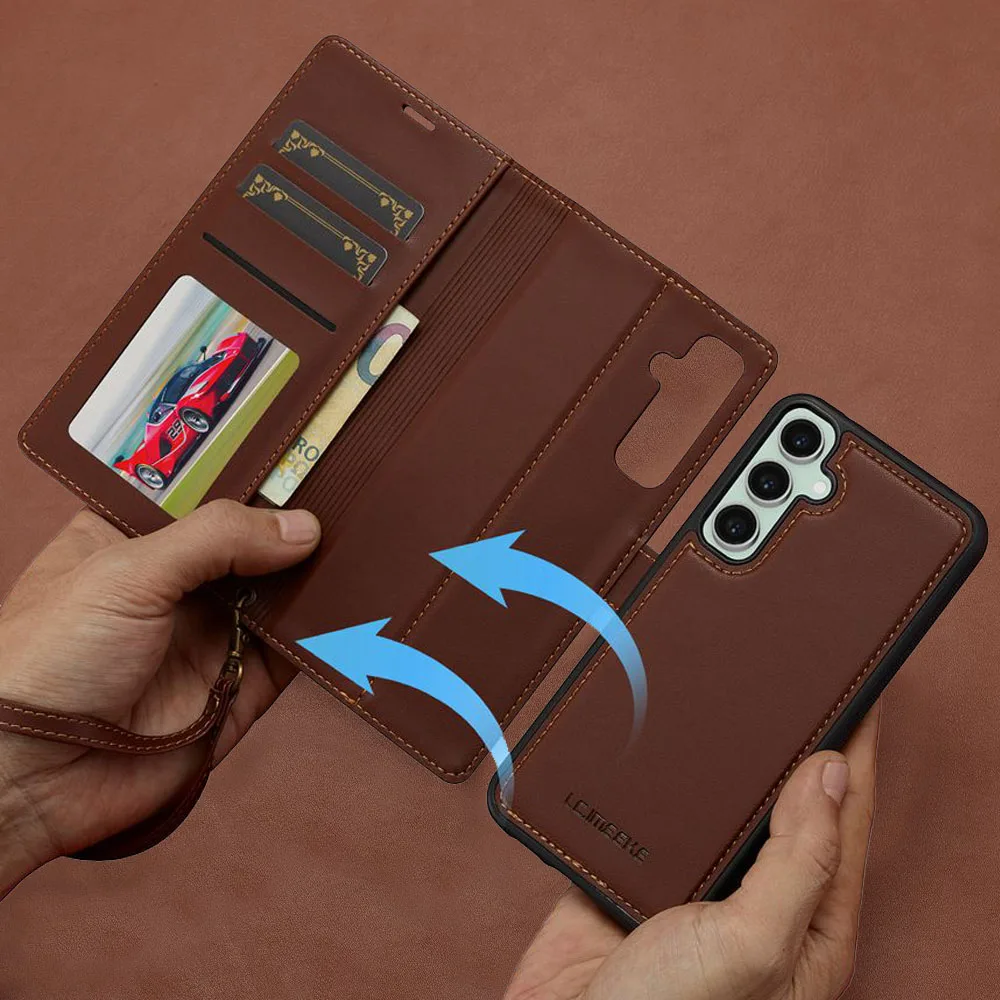 Funda tipo billetera 2 en 1 para Samsung Galaxy S20 FE, funda trasera magnética desmontable para Samsung S20FE, Fundas de lujo con bolsillo para teléfono