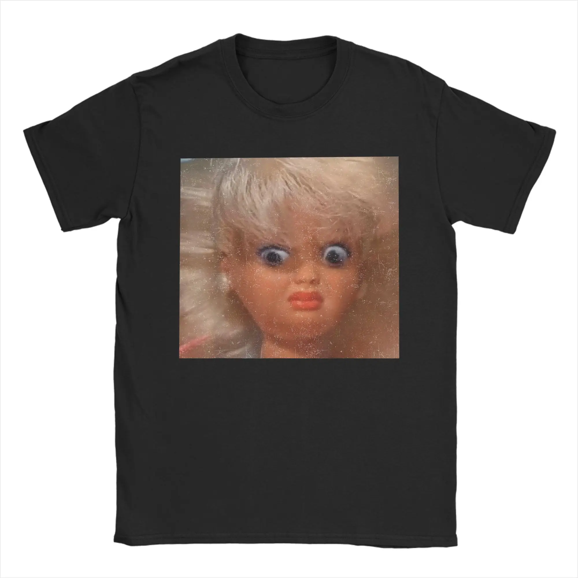 Men Disgusting Doll Face Meme  T Shirts  100% Cotton Clothes Awesome Short Sleeve Crewneck Tees Plus Size T-Shirts