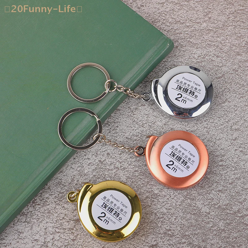 

Portable Mini Tape Measure Small Household Measuring Tape Retractable 2m Mild Steel Key Chain Tape Measure Mini Measuring Tools