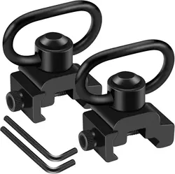 Quick Detach Sling Swivel Mount Adapter 1.25” QD Rifle Strap Sling Ring Attachment 20mm Picatinny Rail Hunting Gun Accessories