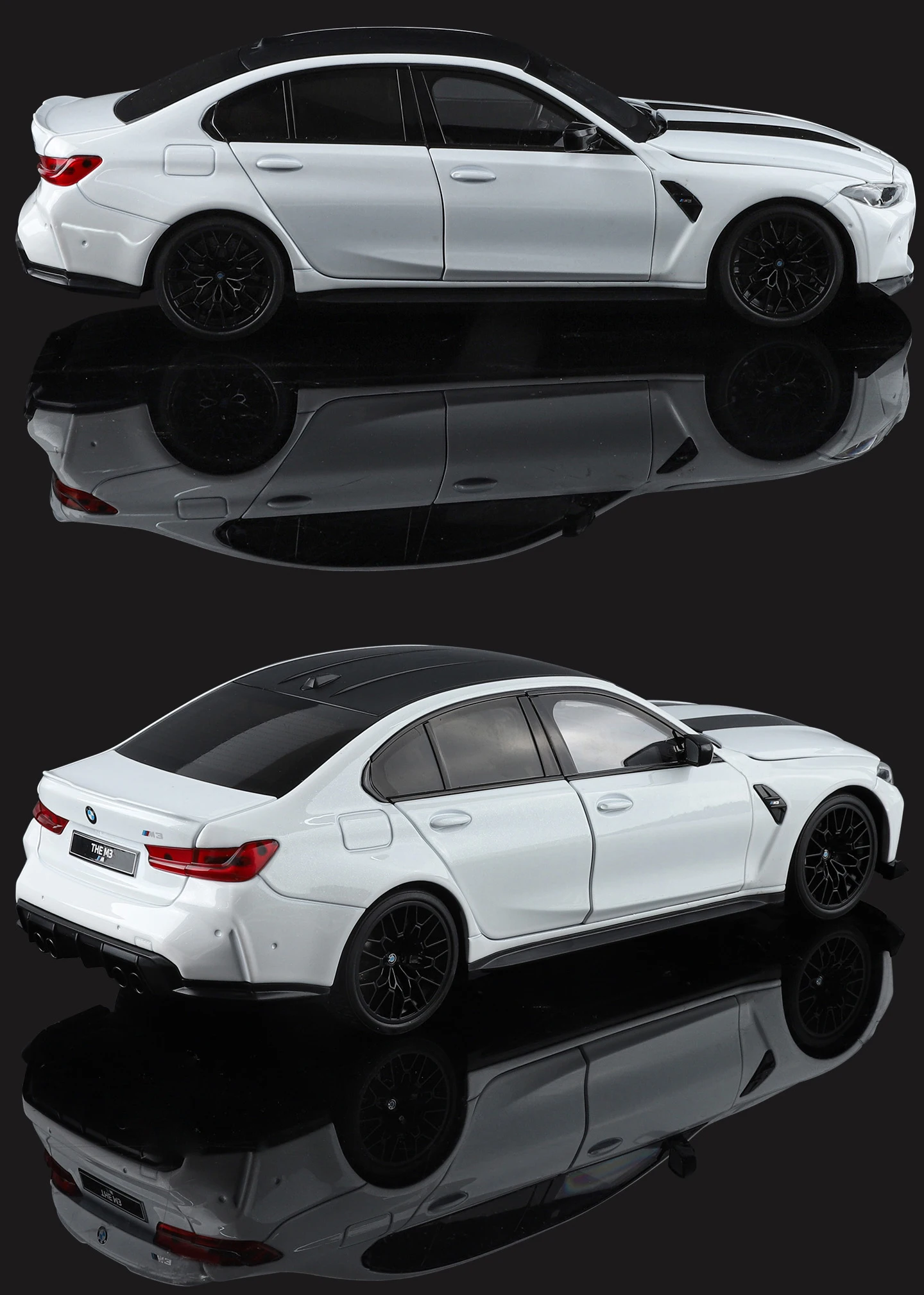 NEU 1:18 BMW M3 CS LCI G80 Mpower Supersportwagen Legierung Auto-Modelle & Spielzeugfahrzeuge Automodell Miniatur Maßstabsmodell Auto für Kinder – Detail 7