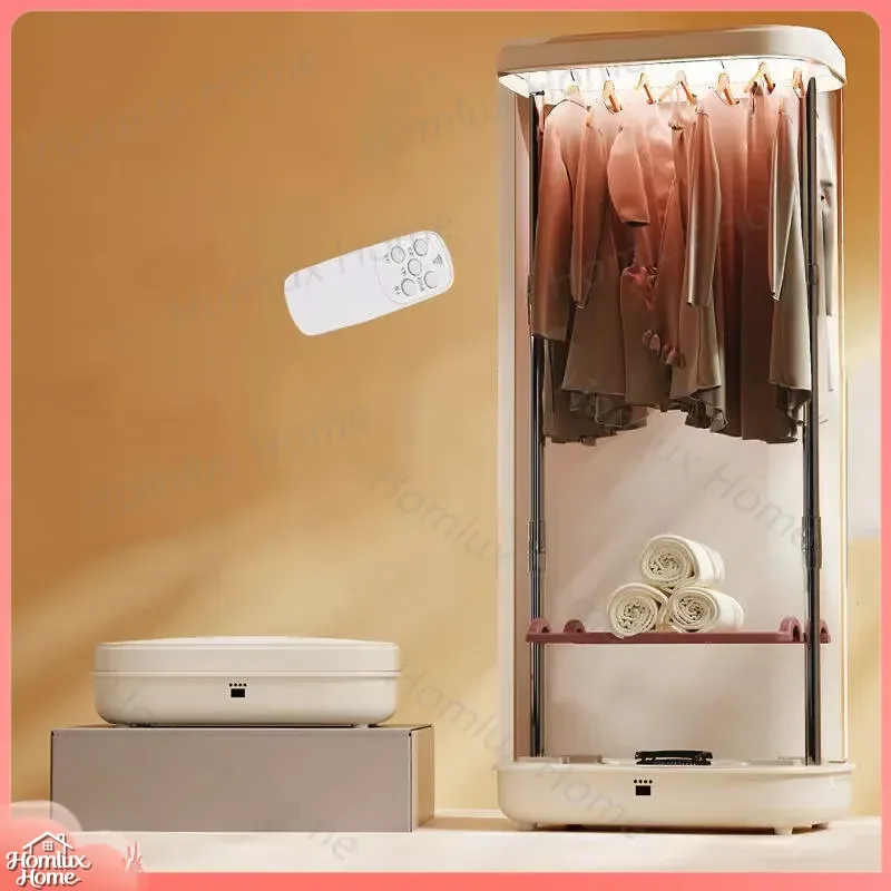 Clothes Dryer 2 Layers Stainless Steel Drying Rack 239L Large Capacity 1000W Warm Air Folding Airer Stand for Home