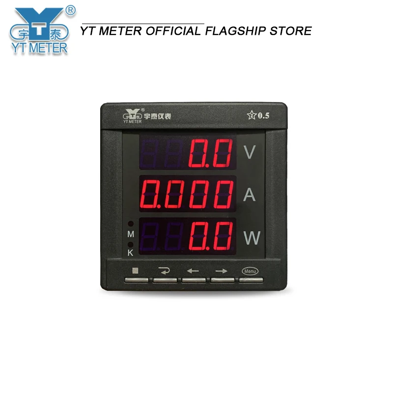 

Intelligent digital display single-phase current voltage power combination table 9k4 avkw 220v 96*96mm ledkw