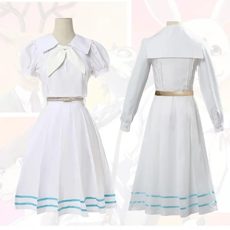 Beastars Haru Cosplay Costume White Dress White Rabbit Haru JK Uniform Dress For Woman Girls Hallowmas Party Costume