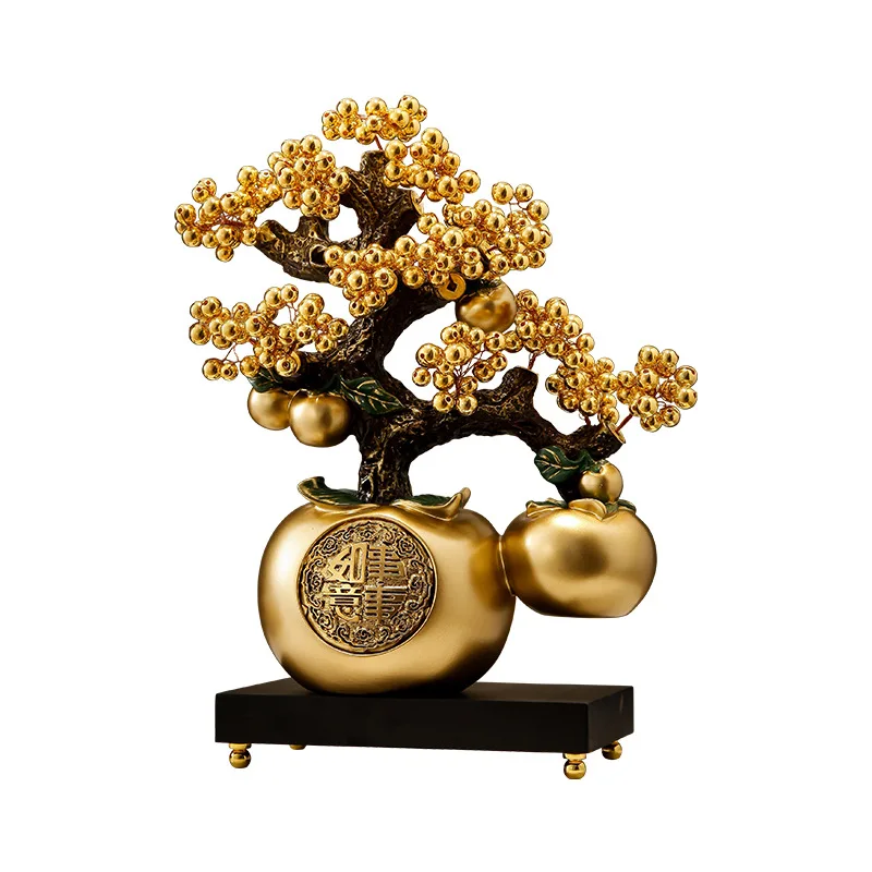 New Chinese Wealth Tree Wealth Seeking Decorations Home Furnishing Everything Goes Smoothly Decor Housewarming New Home Gifts