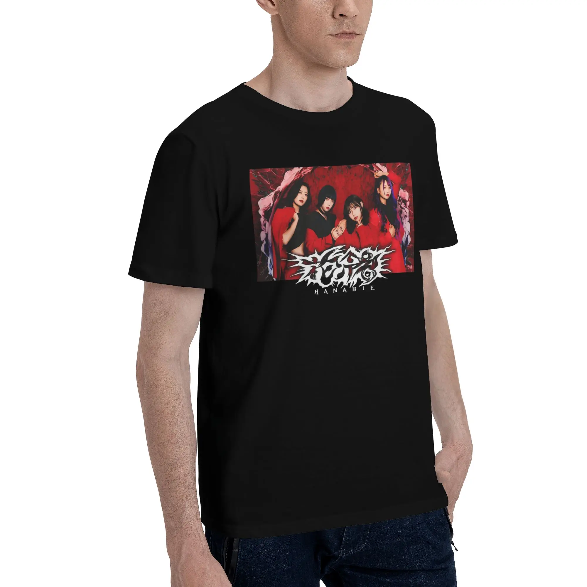 Hanabie Band  Tee Shirt for Men Women New Arrival T Shirts  100% Cotton Clothing