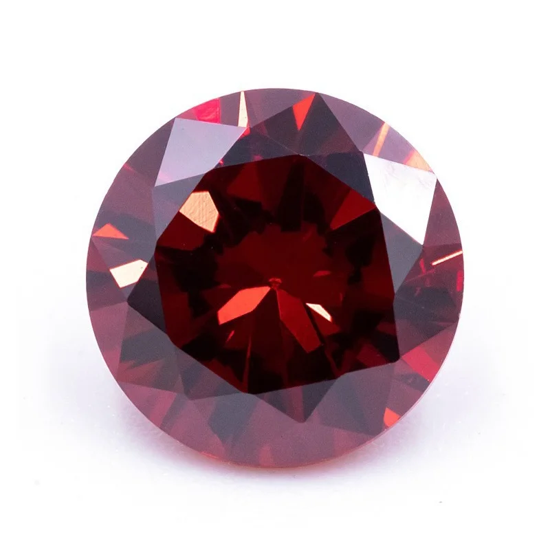 10 قطعة أحجار الزركون الملونة المستديرة أحجار كريمة صناعية أحجار فضفاضة مكعب زركونيا 6 مللي متر هدايا عيد الميلاد. #6