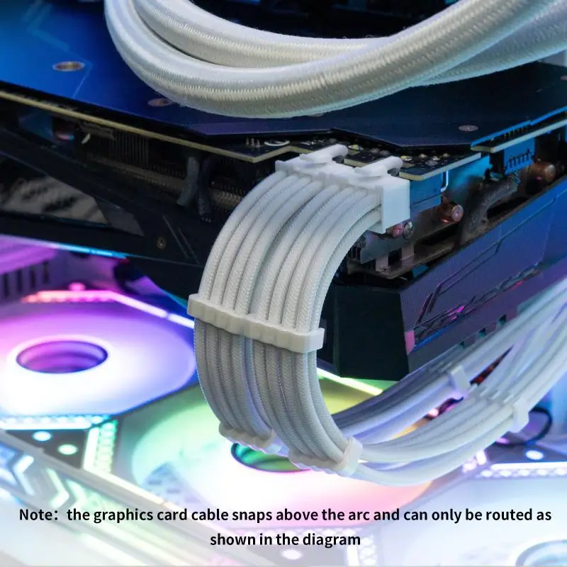 PSU Extension Cable Kit Motherboard Cable Solid ATX 24Pin GPU PCIe 6+2Pin 8Pin CPU EPS 4+4Pin 18AWG Power Cord With Combs