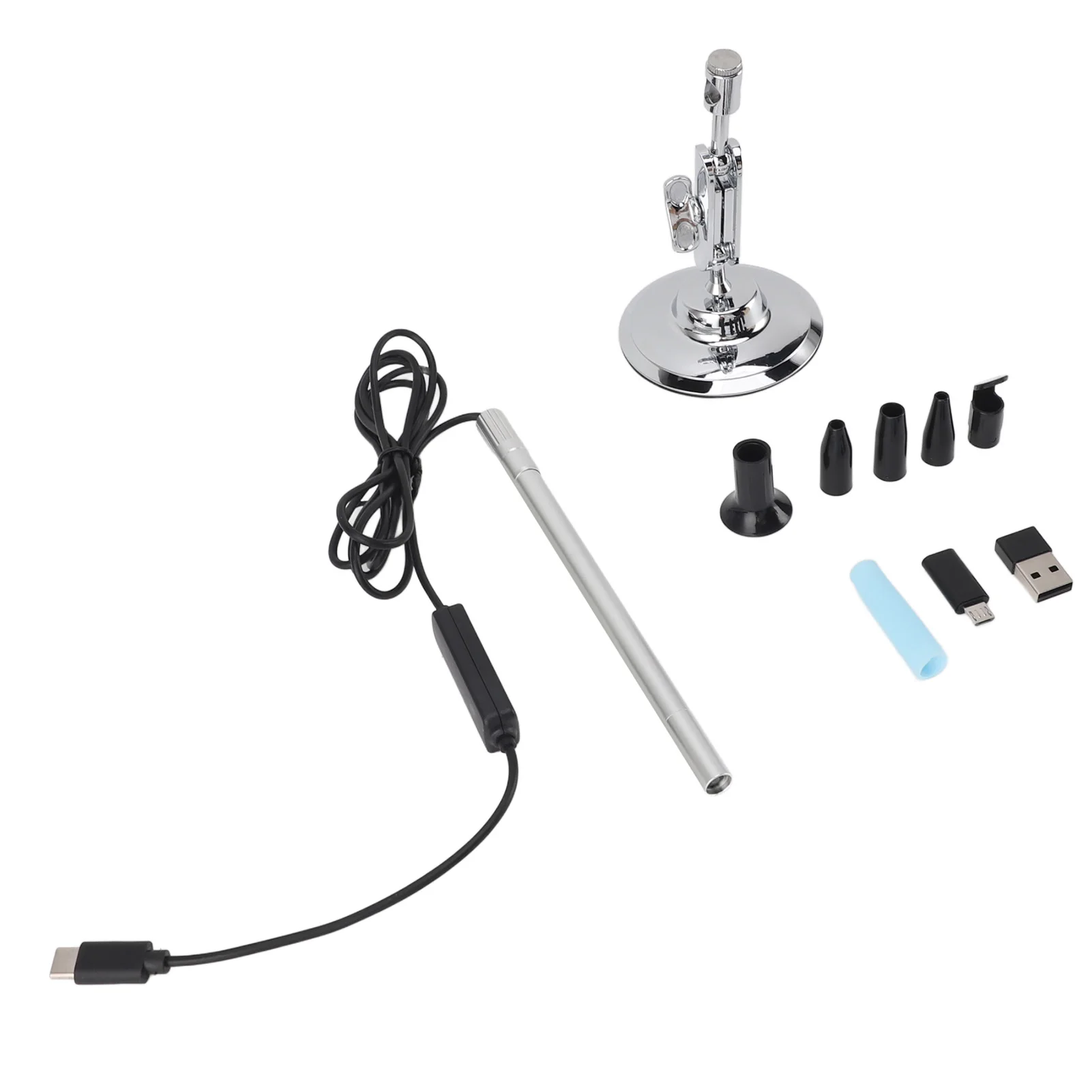 

3 in 1 Electric Microscope HD Mini 8.5mm Lens 200X USB Endoscope Camera with 8 LEDs APP Visible