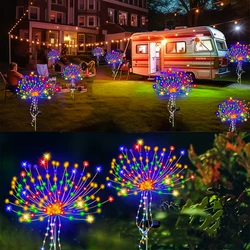 Solar Firework Light,Firefly Light,Solar Jellyfish Light Lawn 8Mode For Garden Patio Walkway Pathway Party Wedding Decor