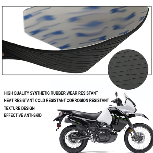 Imagen 2 del producto Para Kawasaki KLR 650 KLR650 2008-2018 accesorios de motocicleta almohadilla de depósito de goma antideslizante pegatina protectora resistente a los arañazos