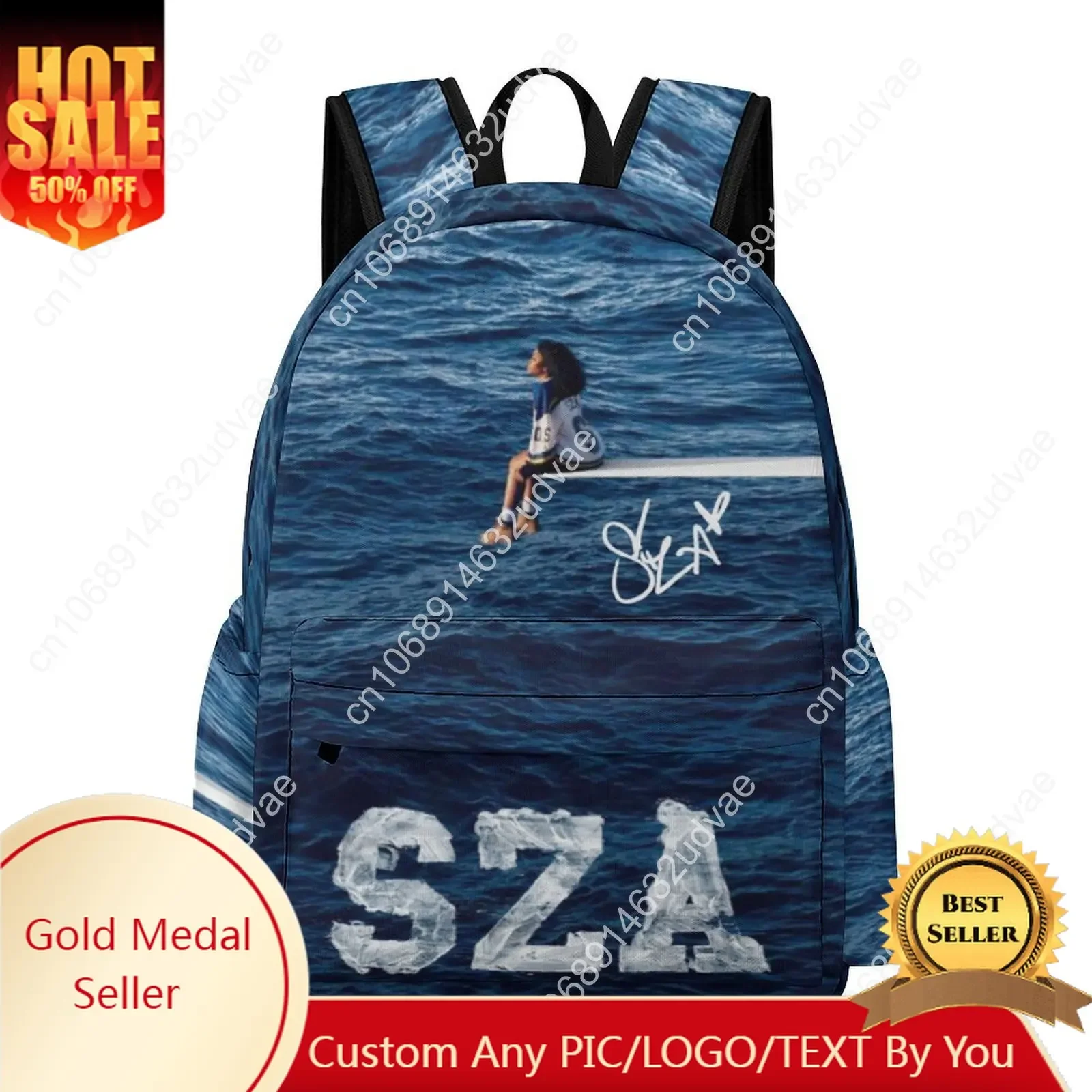 SZA Backpack Womens Men Knapsack American Singer Double Shoulder Travel Bookbag Rucksack Gift Daypack Custom Schoolbag Bag
