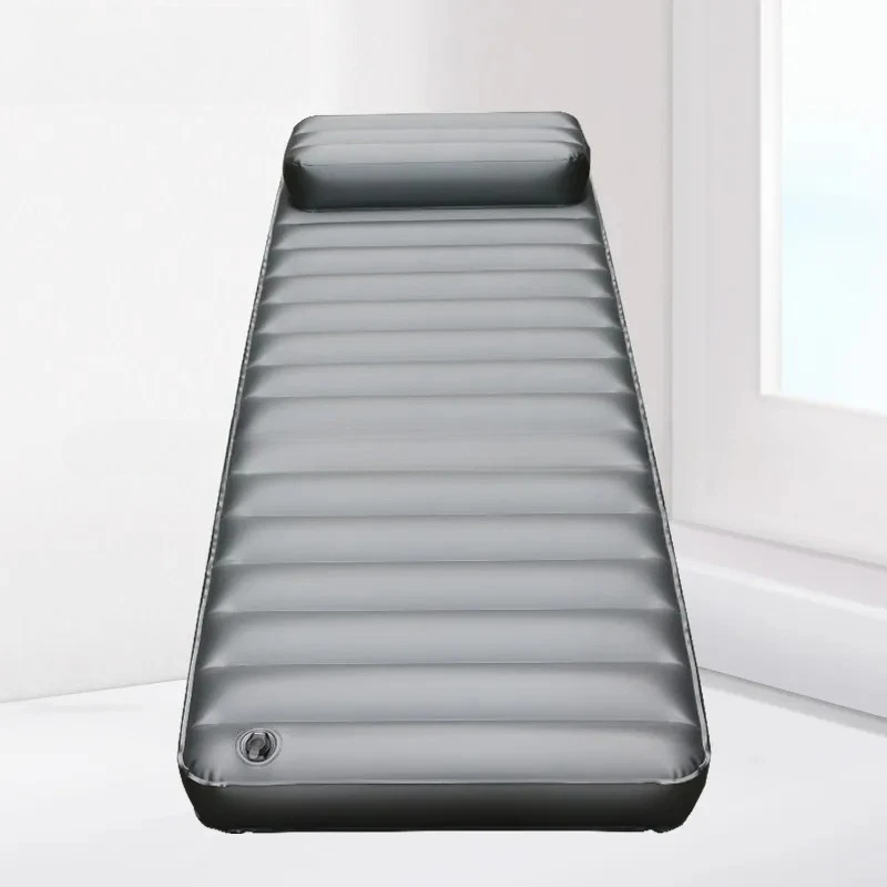 Inflatable Water Mattress for Single Bathroom Sauna Bath Massage Portable Camping Bed Silver