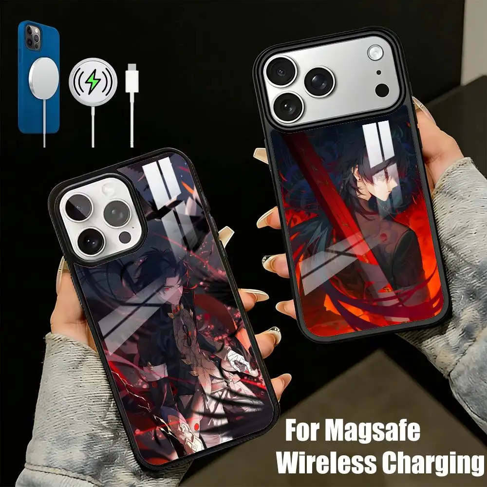 B-Blade Ying-xing Dark Phone Case For iPhone17,16,15,14,13 Plus,Pro Max Magnetic For Magsafe Wireless Charging
