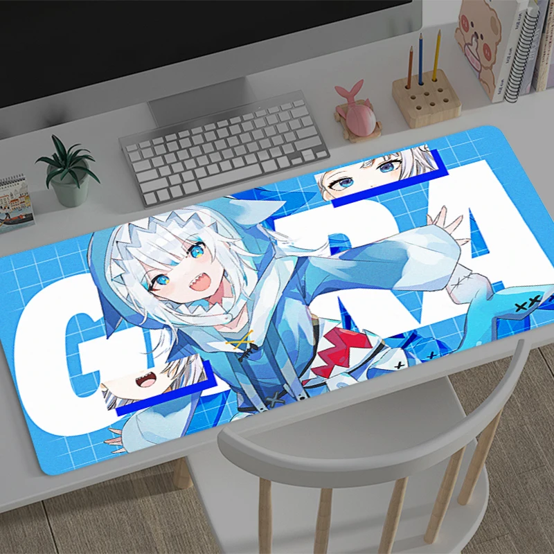 

Mouse pad Large Hololive Gawr Gura e-sports game player mouse pad laptop keyboard pad non-slip mat coaster PC HD Anime Mousepad