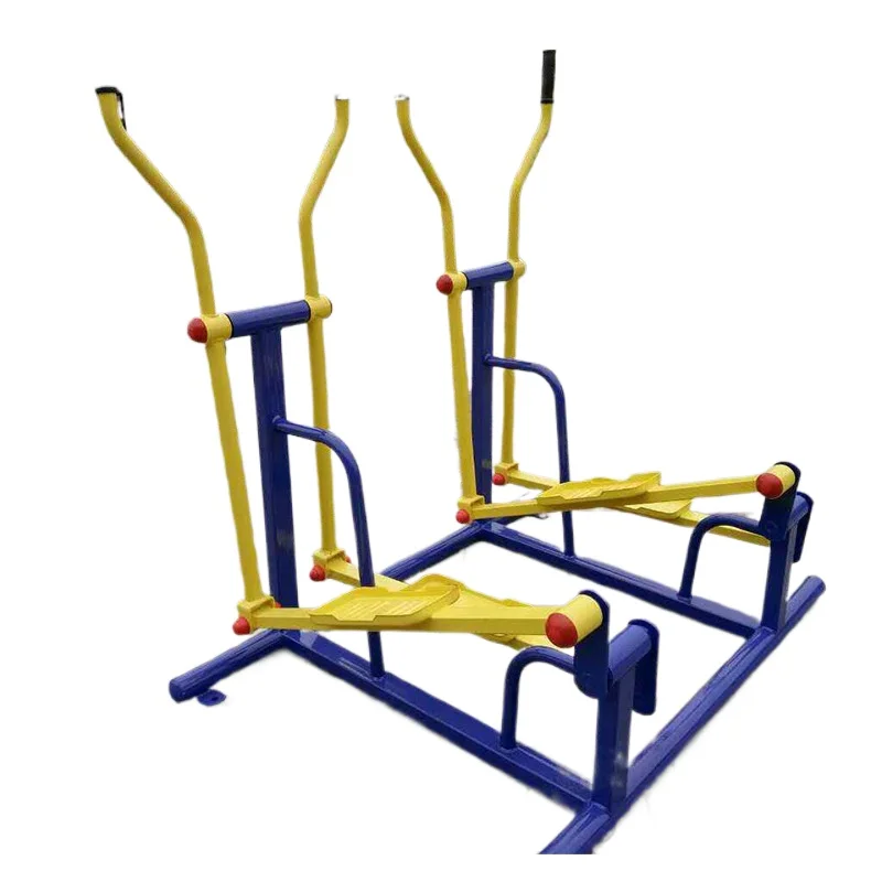 

Double elliptical outdoor fitness equipment