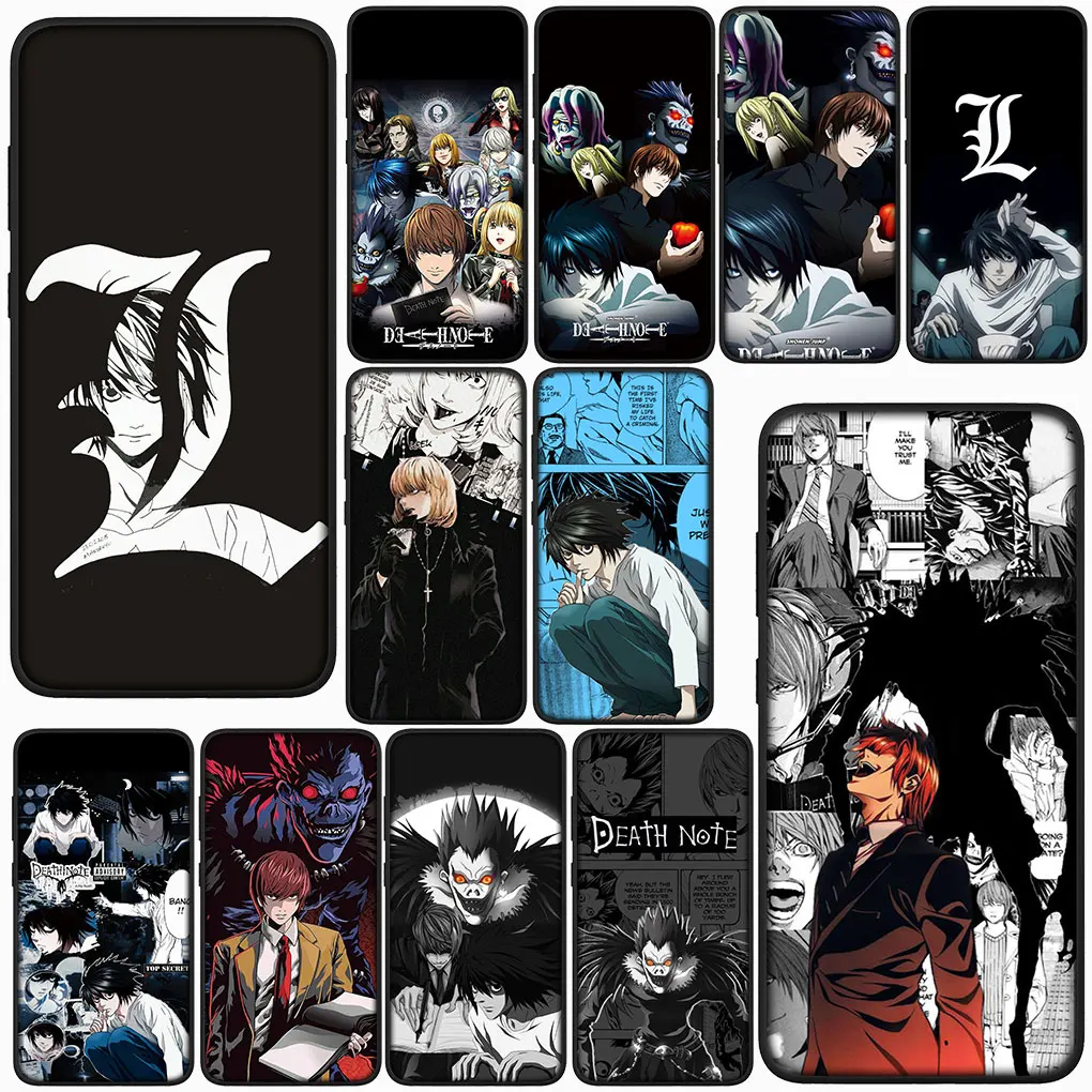 Чехол Ryuk Death L Mello Note Lawliet kira для Motorola Moto G52 G10 G20 G30 G32 E13 E20 E32 E40 E30 E7 G7 G8 G9 Plus G24 Power Case