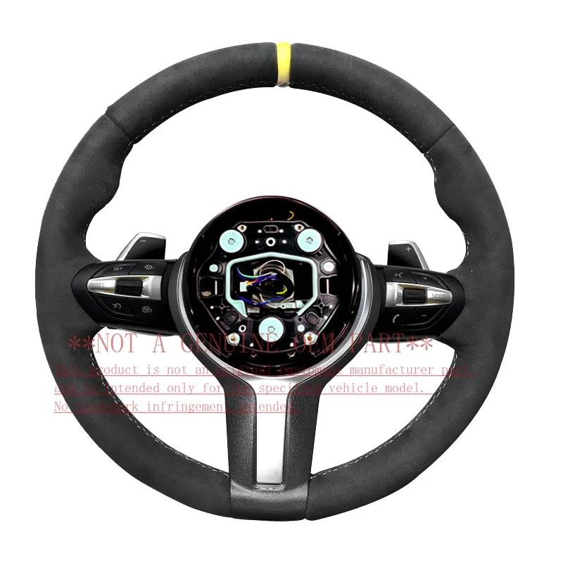 For Bmw Yellow Label Leather Steering Wheel I5 G60 BEV 2023 ZC M3 M328 P 003 Horn Cover Horn Shell