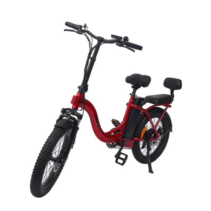 20-Inch small electric bicycle daily travel two-seat scooter foldable driver