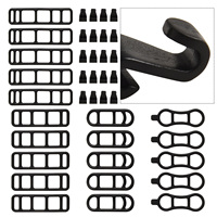 35pcs/40pcs Bike Light Silicone Straps Flashlight Mount Band Rubber Straps Sets Bicycle Headlight Straps Cycling Accessories