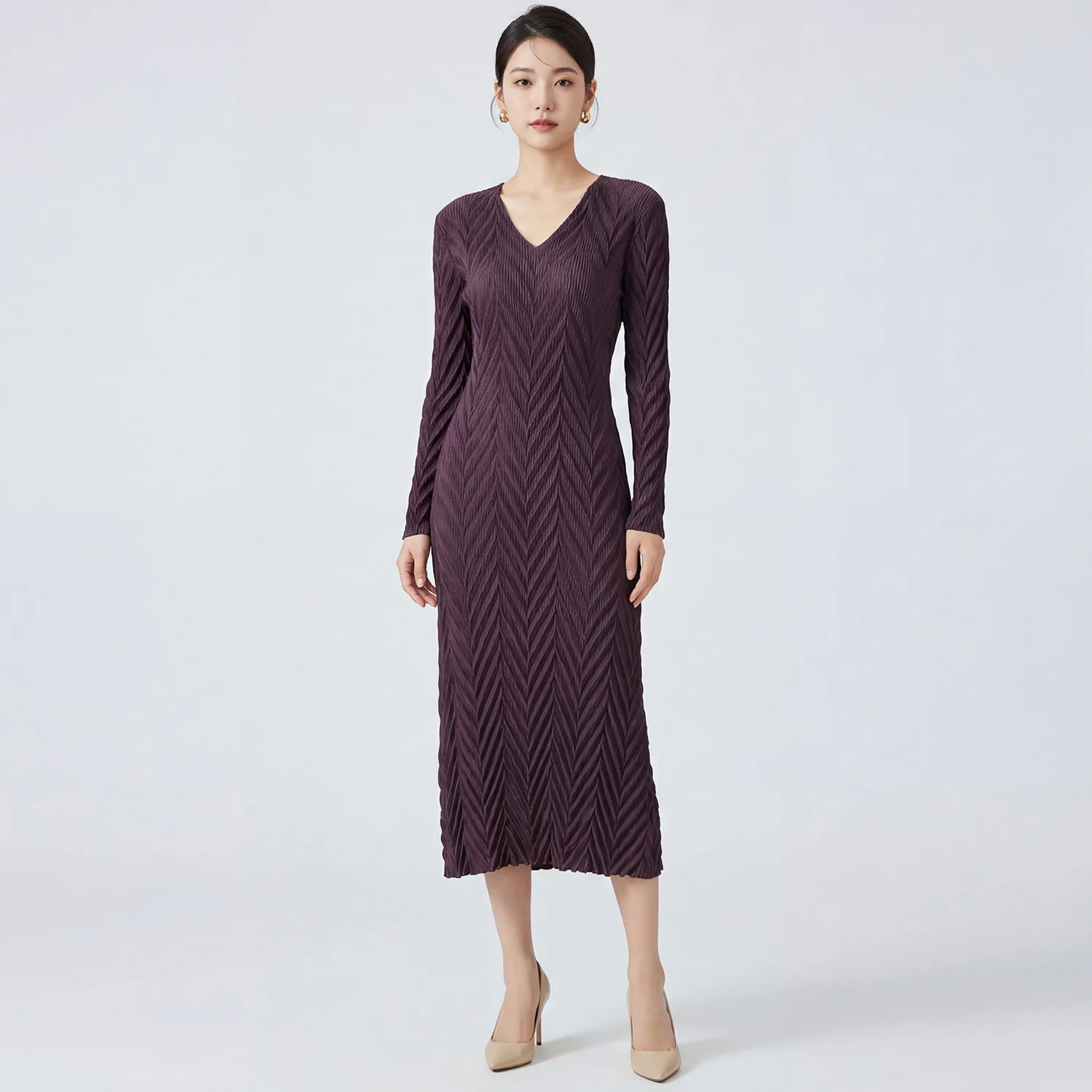 

Плиссированный кардиган Miyake 2026: Новинка весенней коллекции, вязаный топ, свободная модная плиссированная куртка, элегантная повседневная женская одежда