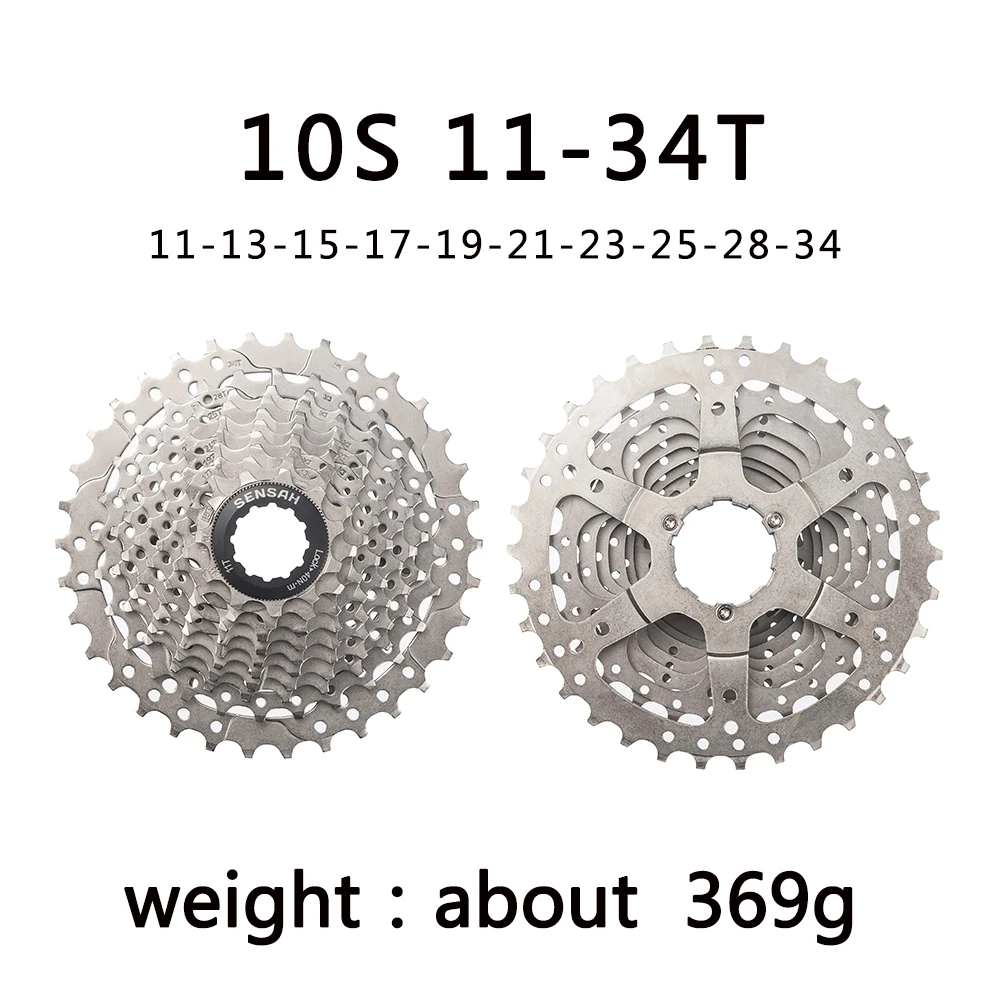 SENSAH 8/9/10/11 Geschwindigkeit Rennrad Kassette 11V 23T/25T/28T/30T/32T/34T/36T Fahrrad Freilauf K7 10S Schwungrad für HG Hub