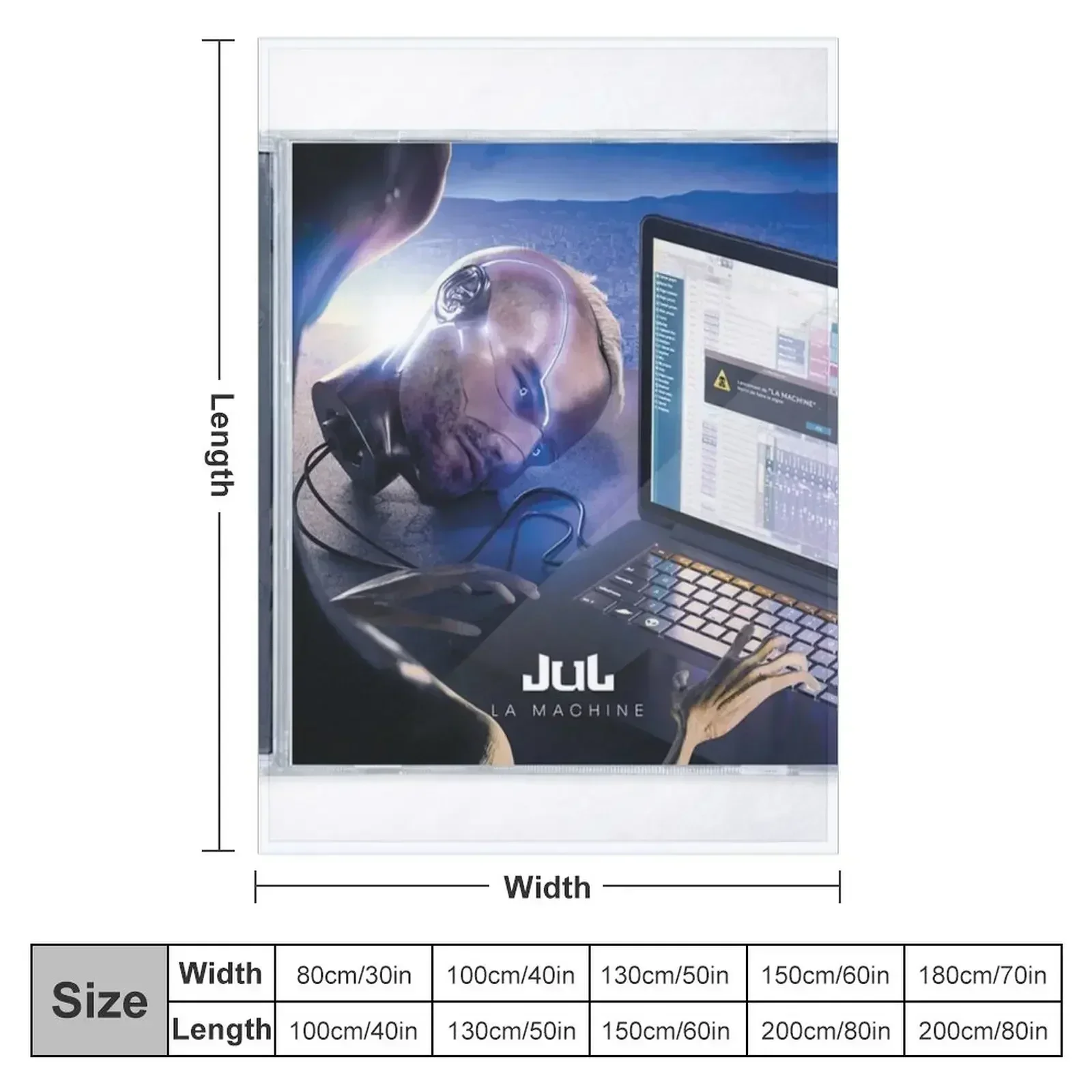 JUL cassette Throw Blanket couch cozy soft plush fuzzy picnic outdoor blanket