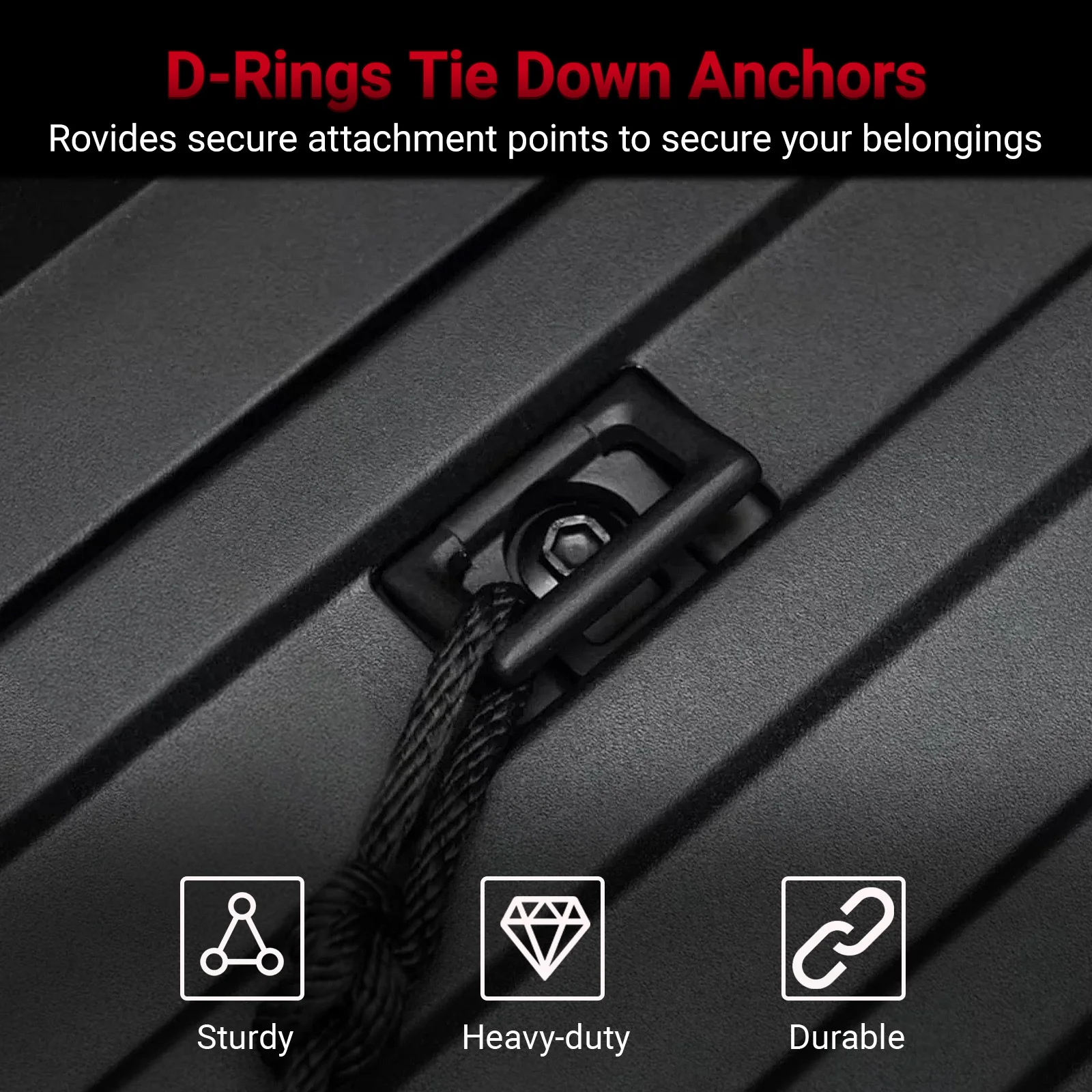 

4PCS Black Ring Truck Bed Hooks Tie Down Anchors Aluminum Alloy For Tesla Cybertruck 2023 2024 2025 For Cyber Truck Accessories