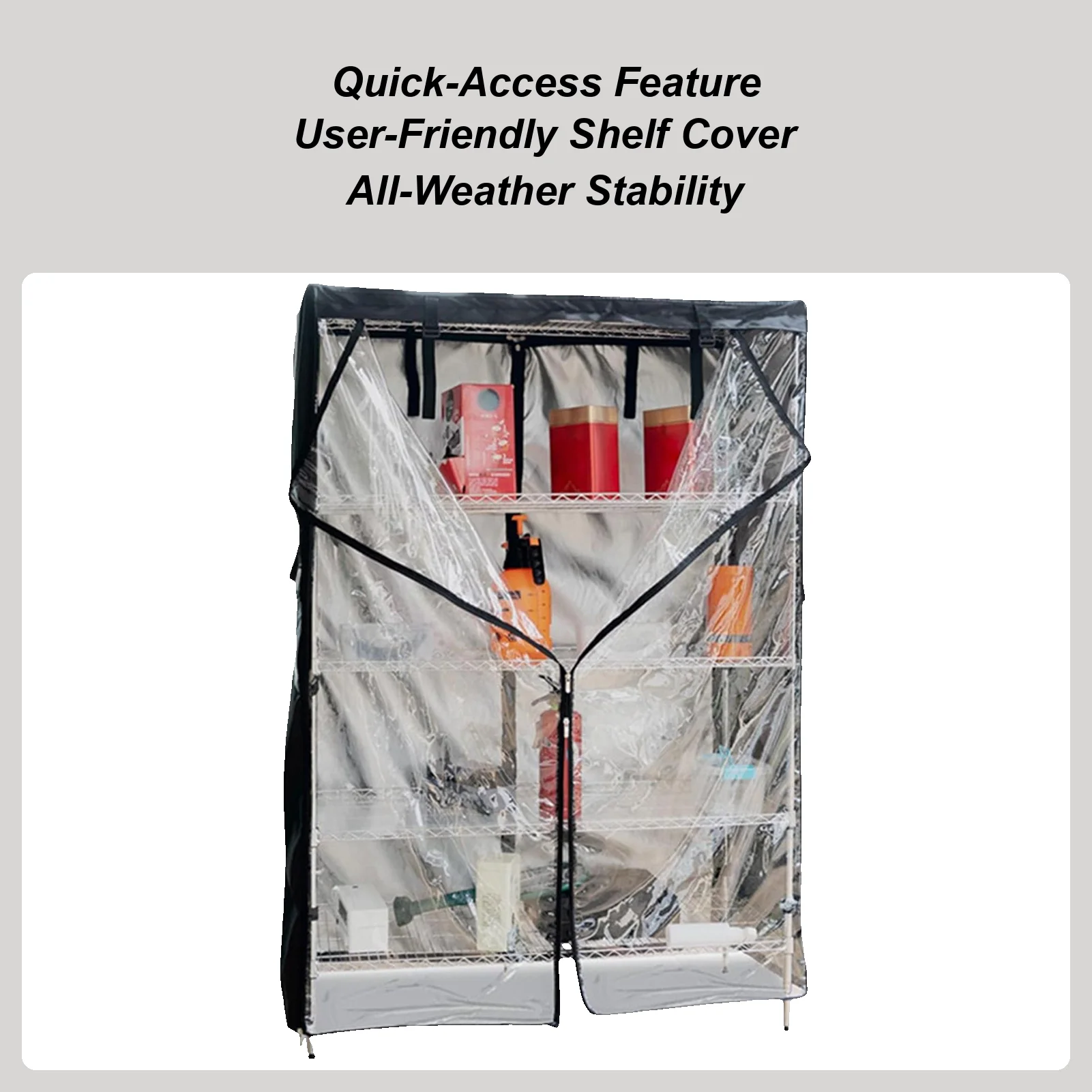 

Чехлы на полки для кладовой, защита на стойку с застежкой-молнией, нескользящий сверхмощный чехол на полки для ванной комнаты, стеллажи для кладовой в помещении