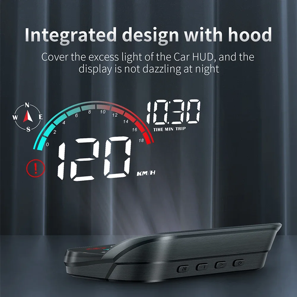 Car Head Up Display HUD Universal Digital GPS Speedometer Projector Screen Dashboard Odometer with Overspeed Alarm For Car
