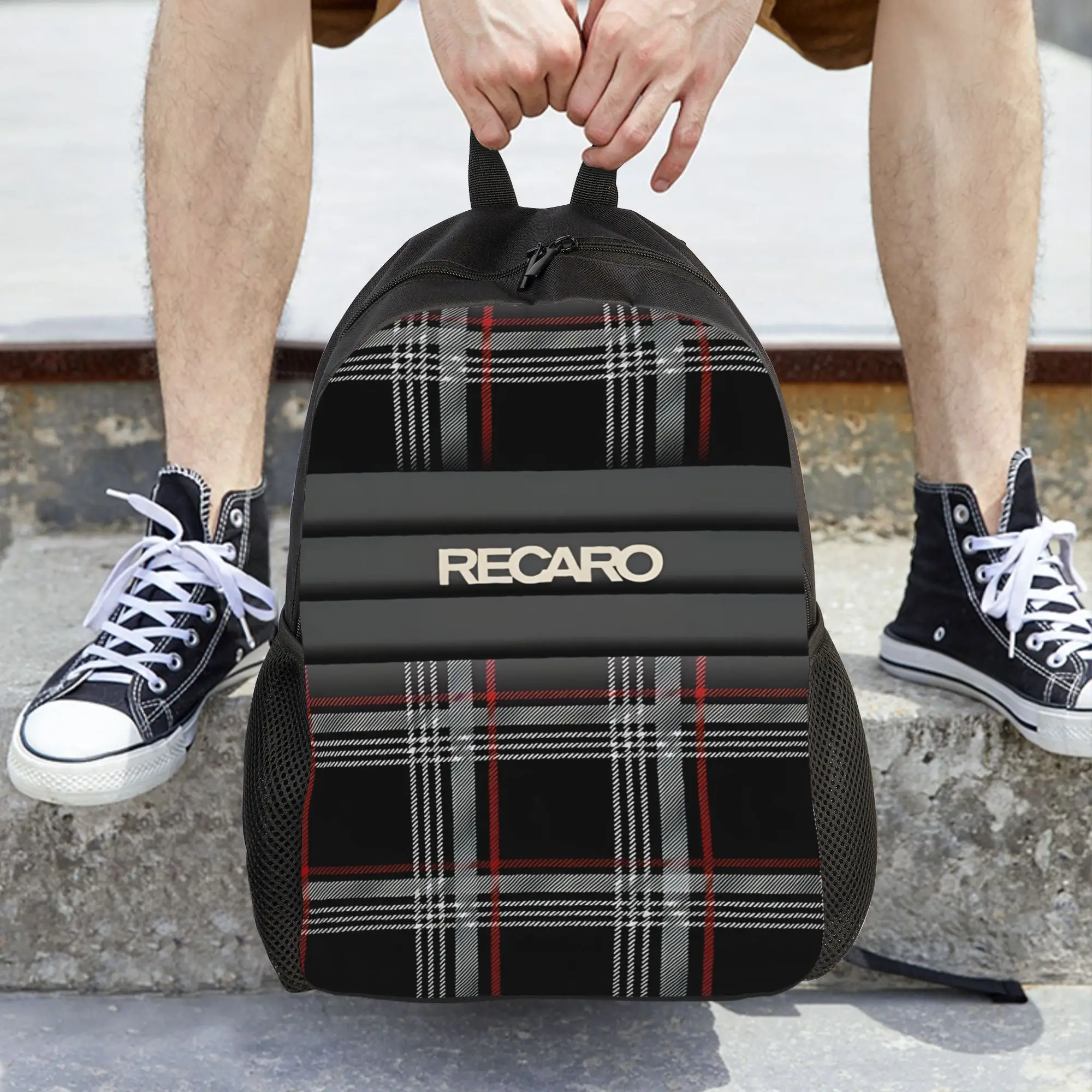 Back to school season Recaro Upholstery Knapsack  Students Portable Backpack view 5