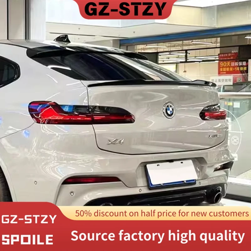 

For BMW X4 G02 2018 To 2024+ Rear Trunk Lid Tail Wing Spoiler Accessories Lip Extension Exterior Trim Modification Body Kits