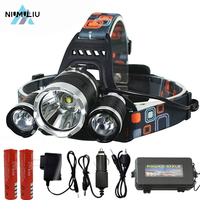 C5 3led Cap Light Powerful Headlamp Rechargeable Led Head Headlight Head Lamp Fishing Hiking Camping Supplies Torch Led Headlamp