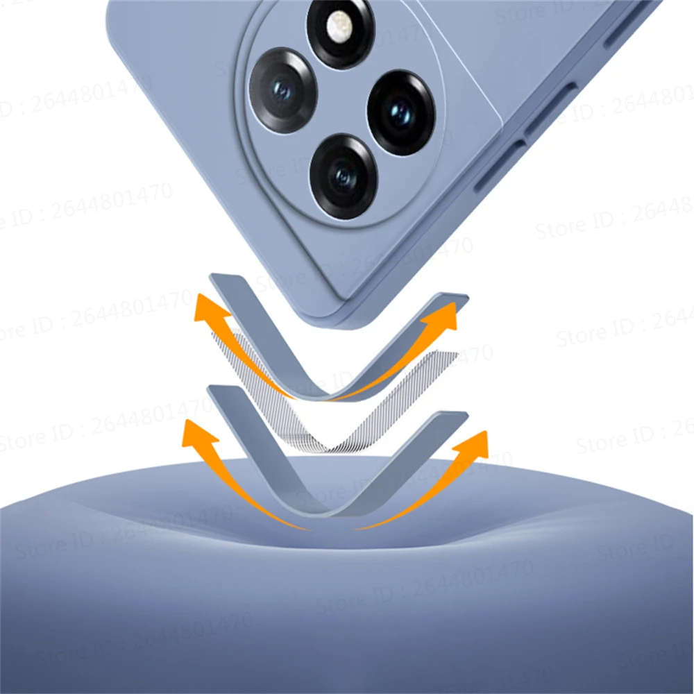 Double Liner Case for OnePlus 15 13 11 OnePlus 12 5G 360 Protective Original Square Liquid Silicone Soft Phone Cover 1+13 Armor