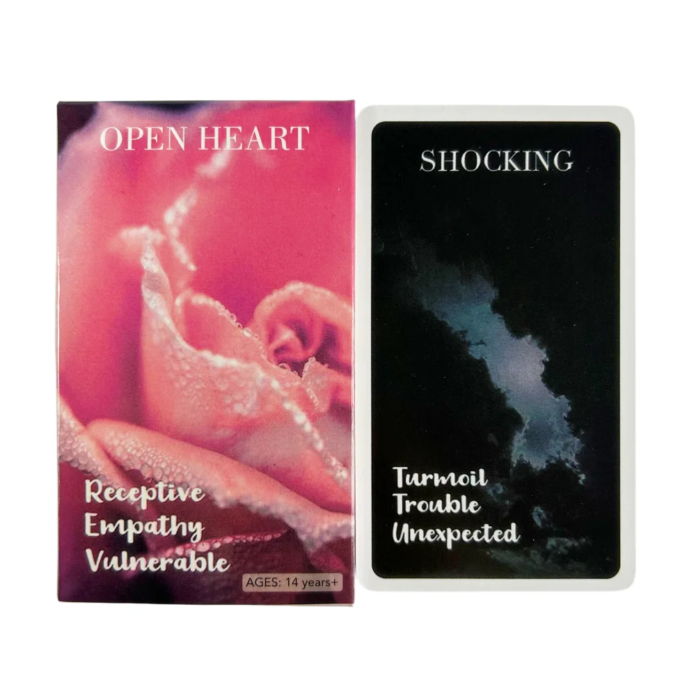 Hearts Hidden Secrets Oracle Cards Tarot Deck Situations Cards Glossy Twin Flame Deck Feelings Messages Deck 78 Cards Board Game
