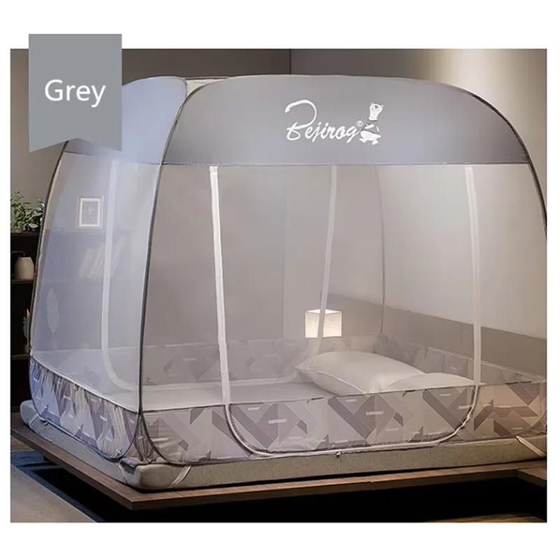 Household Square Top Breathable Mosquito Netting Bedroom Double Bed Mosquito Nets Summer Universal Encrypted Mosquito Nets