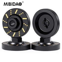 MIBIDAO 4Pcs Black Coating Brass Wheel Hex Hub Adapters Przeciwwaga do FMS FCX18 1/18 FCX24 1/24 RC Car Truck Upgrade Parts