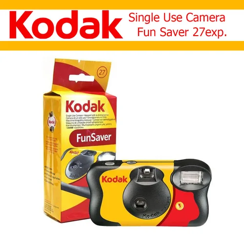 Imagen 2 del producto Nuevo 1-5 uds Original Kodak FunSaver cámara de un solo uso con Flash cámaras de película desechables de punto y punto 27 exposiciones 39 hojas