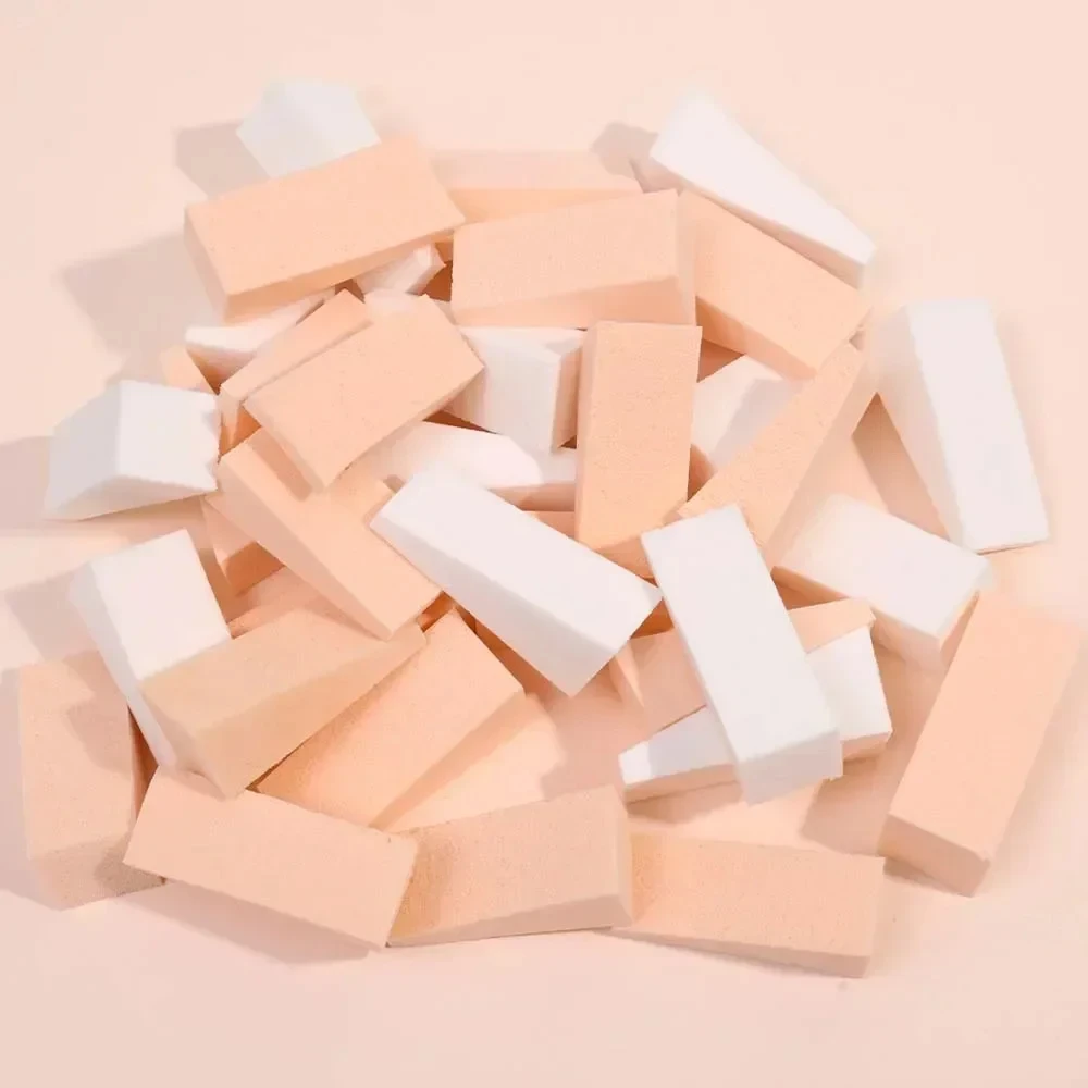 20/60/100Pcs Wedge-Shaped Makeup Sponge For Foundation, Soft Mini Blush Blending Sponge, Makeup Sponge For Foundation Mixing
