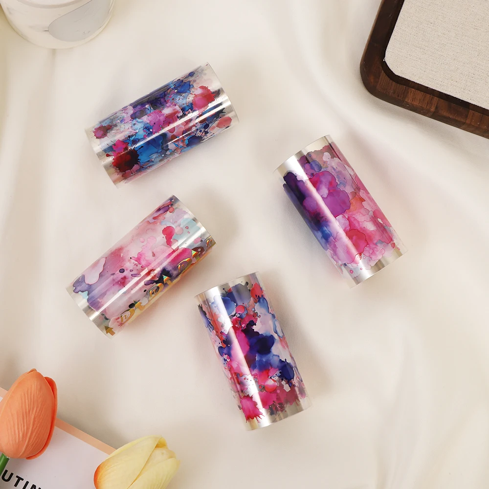 Ruban adhésif imperméable pour animaux de compagnie, encre colorée, décoration de cahiers, paysage, journal, autocollants de décoration de paysage, bricolage Guka