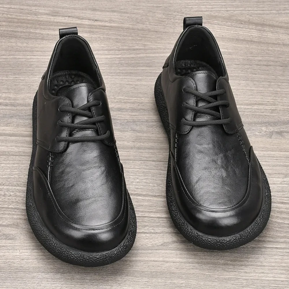 

Мягкая натуральная кожа, повседневная прогулочная старомодная мужская обувь, мужская обувь фермера, рабочая обувь, лоферы из воловьей кожи