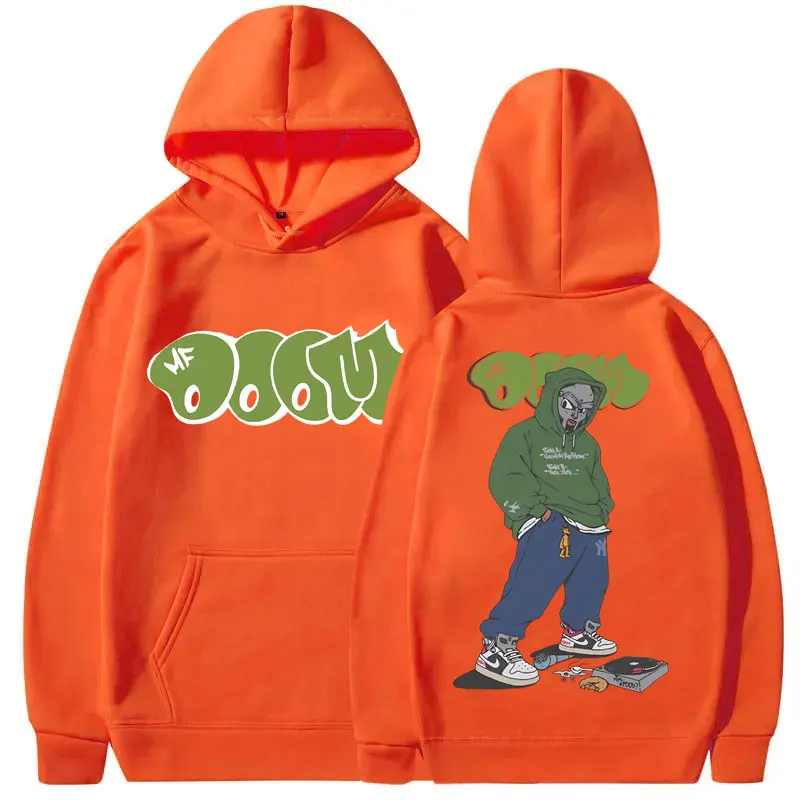 Rapper Mf Doom Grafik-Print Hoodie für Männer und Frauen Hip-Hop Fleece Oversized Sweatshirt Männlicher Modetrend Hoodies Herren Streetwear – Detail 11
