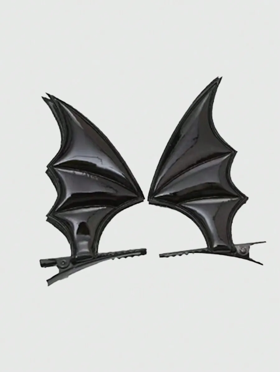 Gothic Bat Wing Hair Clip Barrette for Women