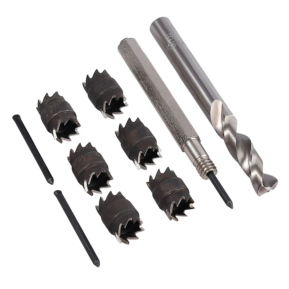 10pcs HSS Double Sided Repair Drill Bits Spot Weld Power Tools Rotary Head High Speed Metalworking Cutter Professional Drilling