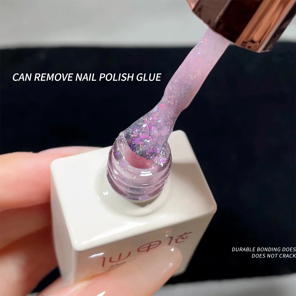 Cat kuku Gel Aurora Mermaid berkilau, Kutek kuku Glitter warna-warni, kuteks UV Semi permanen, pernis DIY, cat Gel manikur 15ml