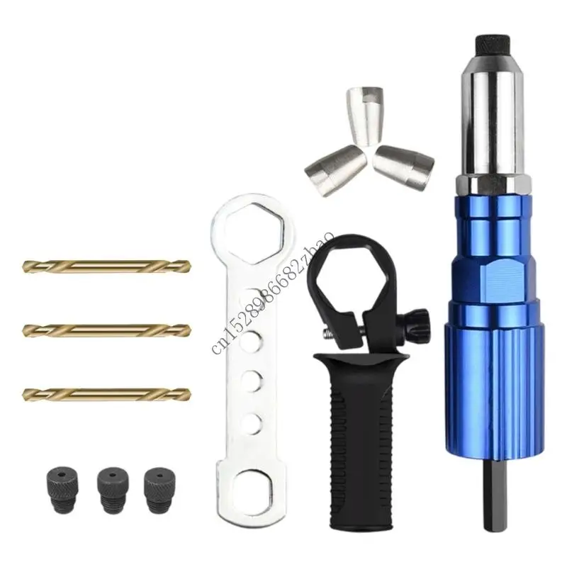 محول H7EA Compact Electric Prols Puns Adapter للحفر مع تصميم سبيكة خفيفة الوزن و SHEX SHANK من أجل العمل المعدني #2