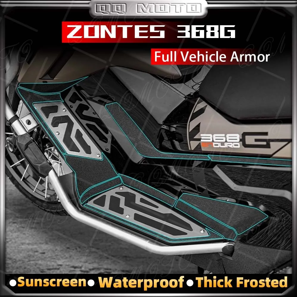 For ZONTES 368 G 368-G 368g ZT368G Motorcycle Full Body Protection Sticker Thick Frosted Armor Decal Anti Scratch Accessories