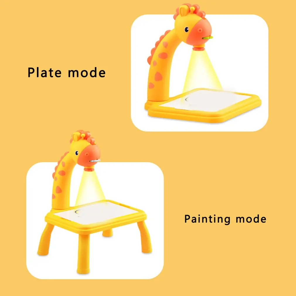 New Children Led Projector Art Drawing Table Toys Kids Painting Board Desk Arts Crafts Educational Learning Paint Tools Toy