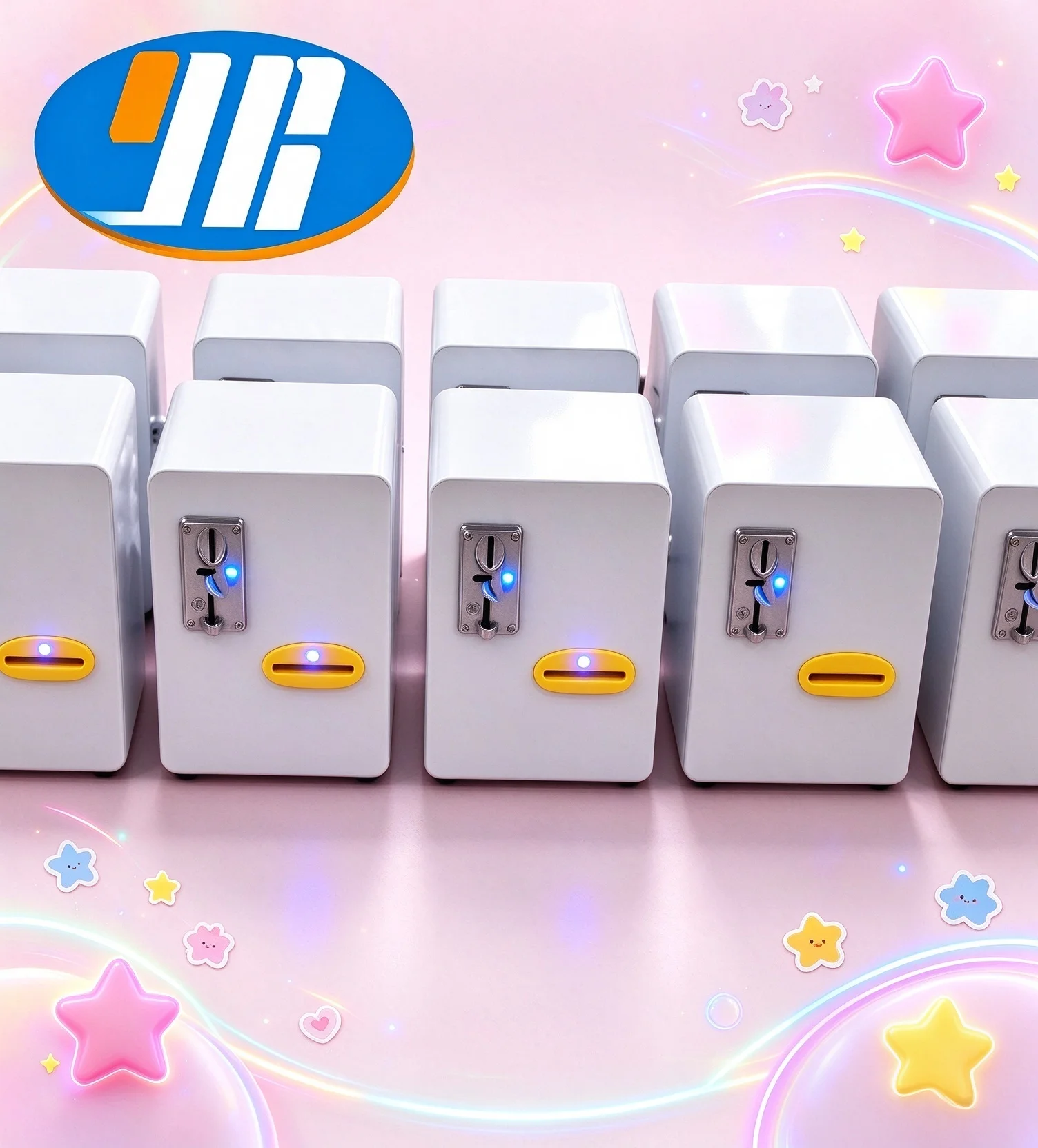 Arcade, Coin-Operated Card Vending Machine with Multi-Value 616 Coin Acceptor,for Art Card Sticker Dispenser, Mini Bar,