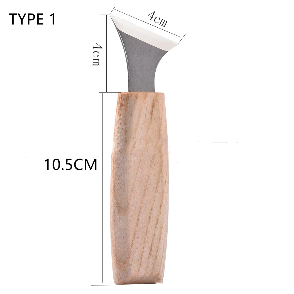 1PCS Chisel Woodworking Cutter Hand Tool Set Wood Carving Knife DIY Peeling Woodcarving Spoon Carving Cutter Stainless Steel